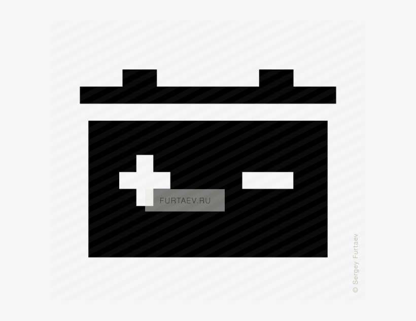 Vector Icon Of Automotive Battery - Vector Bateria Icono, transparent png download