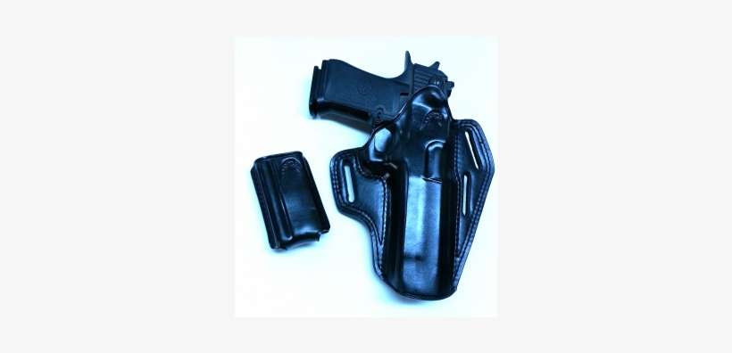 Leather Pancake Owb Holster With Extra Mag Pouch For - Masc Holsters Leather Pancake (owb) Holster Including, transparent png download