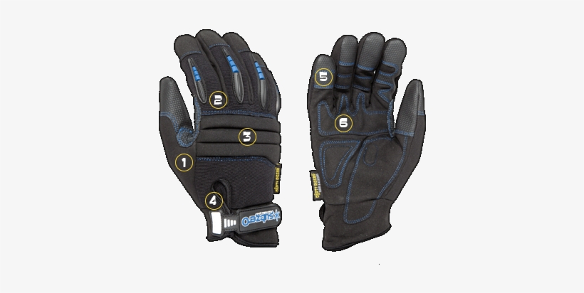 Dirty Rigger Details - Dirty Rigger Subzero Rigger Gloves - Full Hand, transparent png download