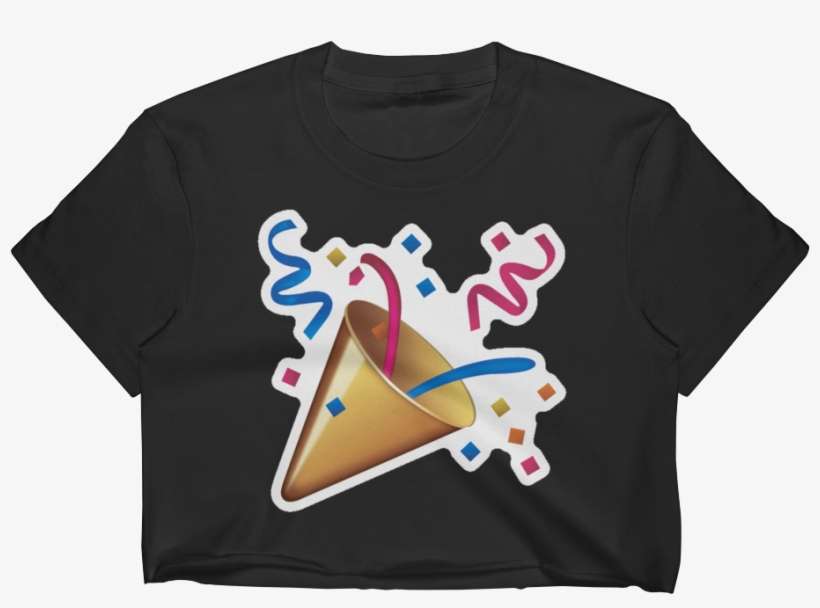 Emoji Crop Top T Shirt - Confetti Emojis, transparent png download