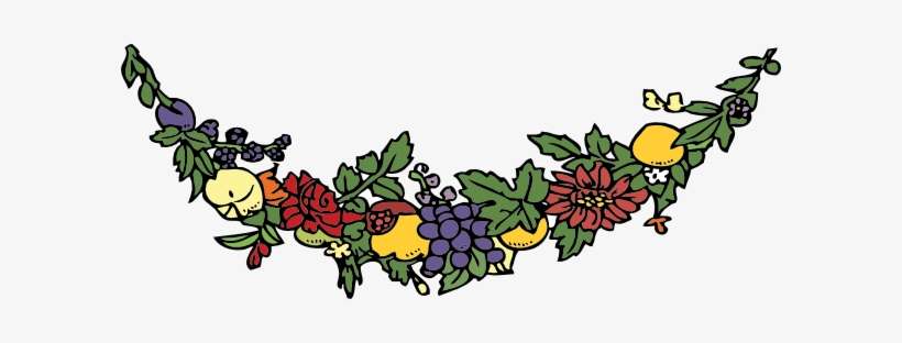 Grape Vine Garland Hi - Flower Festoon, transparent png download
