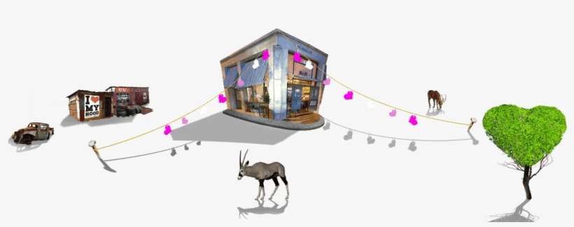 Sidewalk Cafe Scene Or8 - House, transparent png download