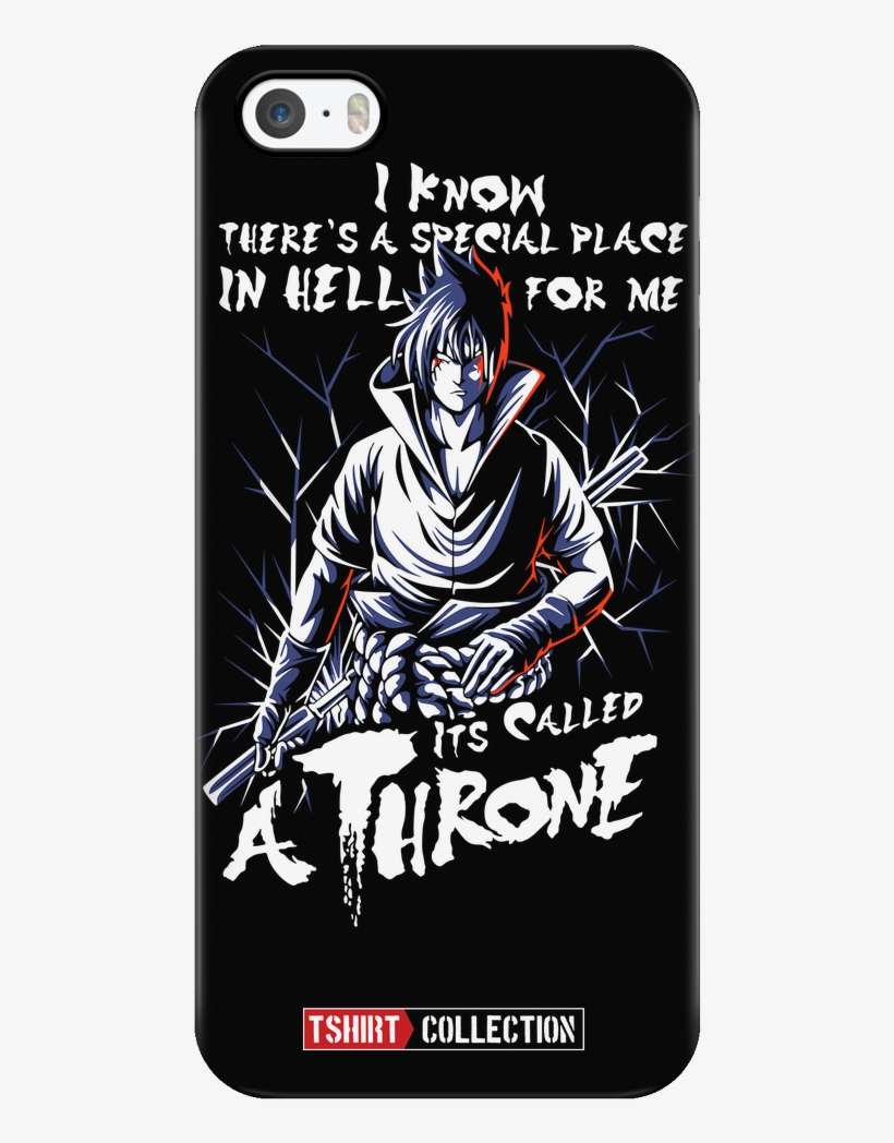Naruto Sasuke Uchiha Stay On Throne Iphone Phone Case - Naruto Sasuke Phone Case, transparent png download