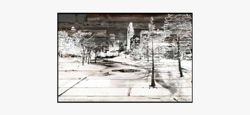 Gene Leahy Mall Snow Canvas - Gene Leahy Mall, transparent png download