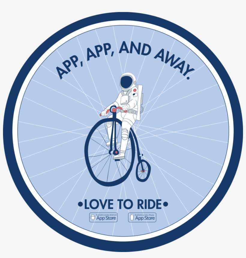 Astronaut Final Sidewalk - Bicycle, transparent png download
