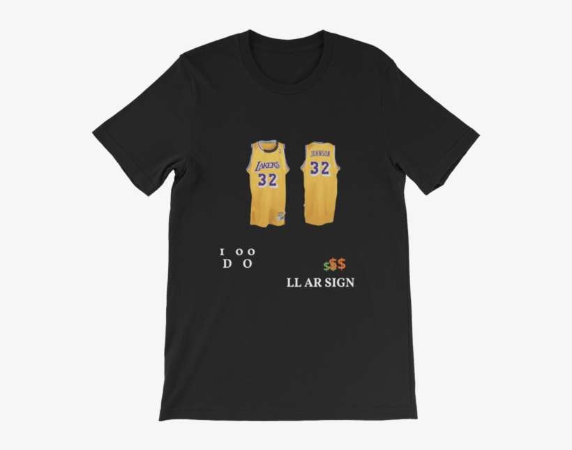 Magic Johnson Lakers T-shirt - Happy Syfy Shirt, transparent png download