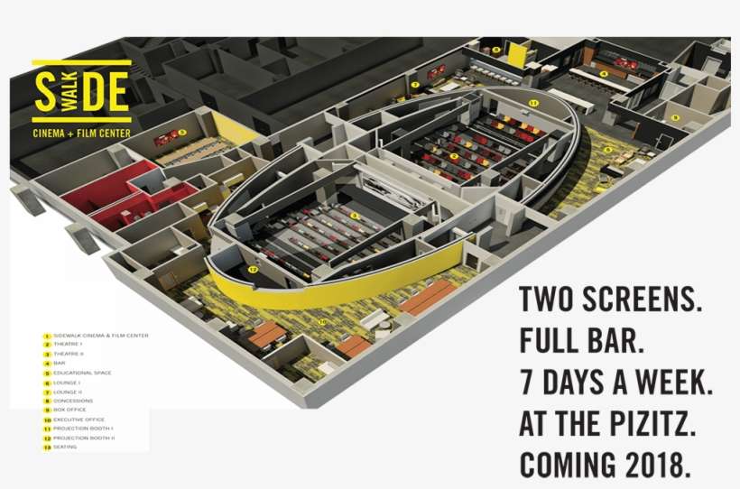 Sidewalk Film Center And Cinema, Birmingham, Al - Sidewalk Film Center And Cinema, transparent png download