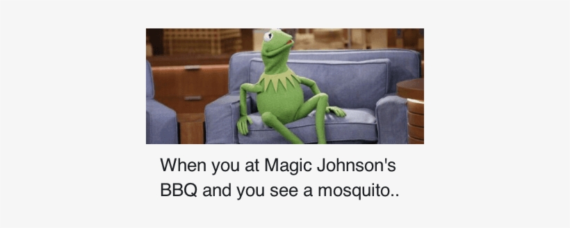 Magic Johnson, Magic, And Aed - Kermit The Frog Meme, transparent png download
