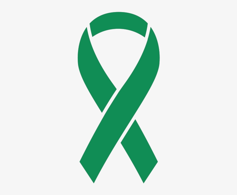Ribbon Sticker Icon Green2 - Post Traumatic Stress Disorder Symbol, transparent png download