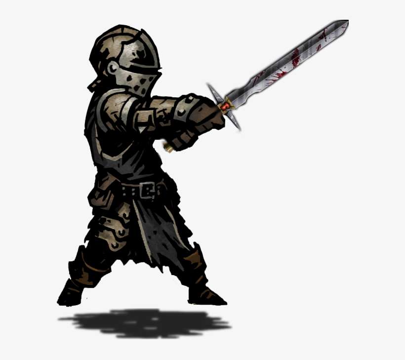 Crusader Sprite Attack Sword - Darkest Dungeon Crusader Sprite, transparent png download