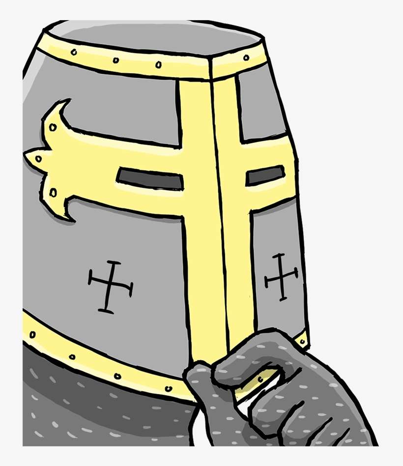 0 0 Yellow - Crusader Meme Transparent, transparent png download