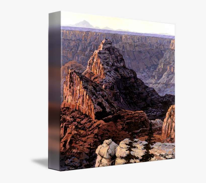 Vishnu Temple Grand Canyon By Rick Kersten Svg Black - Grand Canyon, transparent png download
