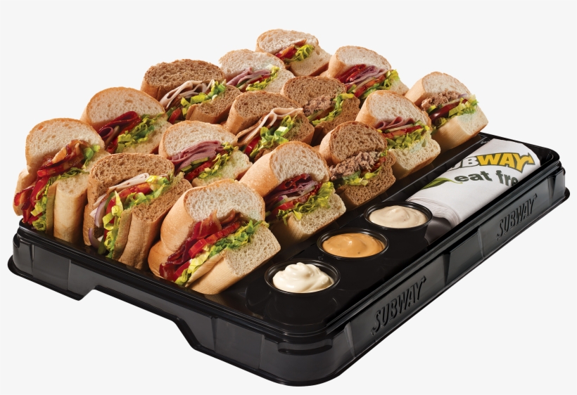 Sandwich Platters - Subway Catering Platter, transparent png download