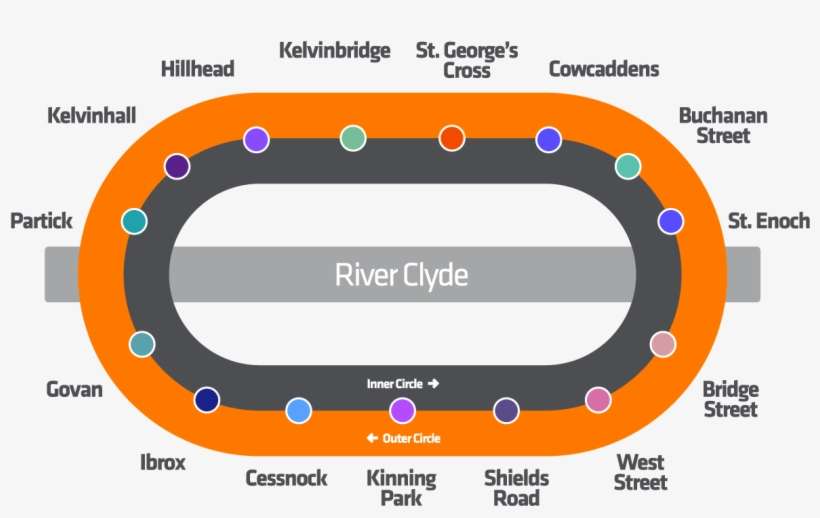 Click The Map For Things To See & Do Near Each Of The - Subway Glasgow, transparent png download