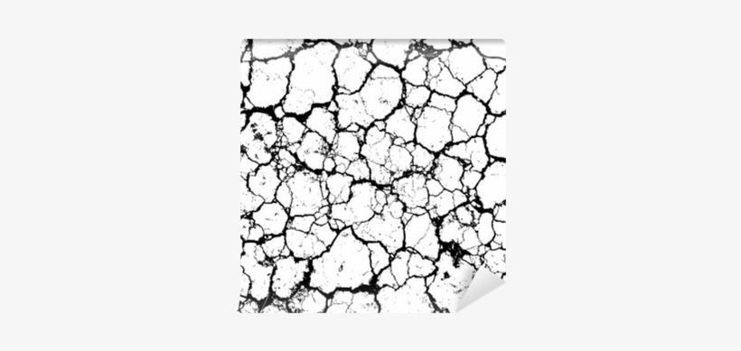 Grunge Cracked Vector Texture Of Dirty Wall Or Dry - Cracked Vector, transparent png download
