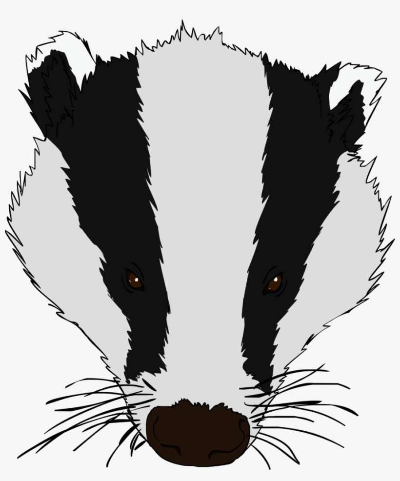 Svg Royalty Free Stock Top Free Image - Badger Head Clip Art, transparent png download