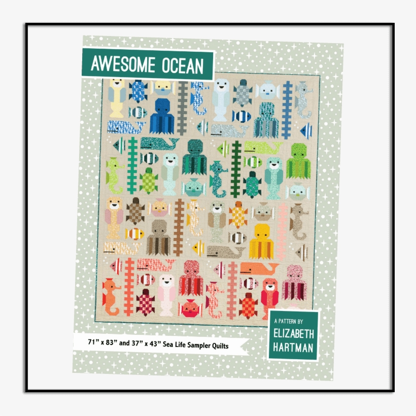 Awesome Ocean Quilt Kit, transparent png download