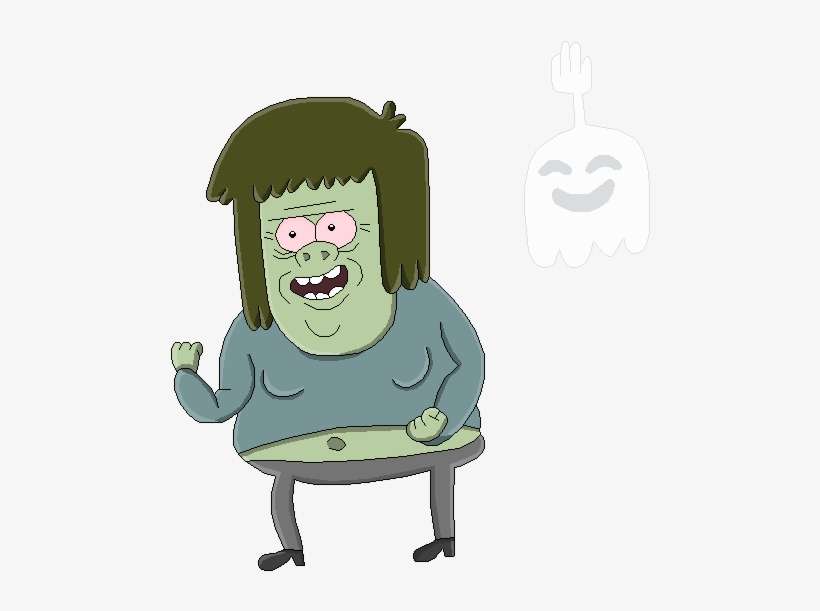 Muscle Man And High Five Ghost - Regular Show Muscle Man And High Five Ghost, transparent png download