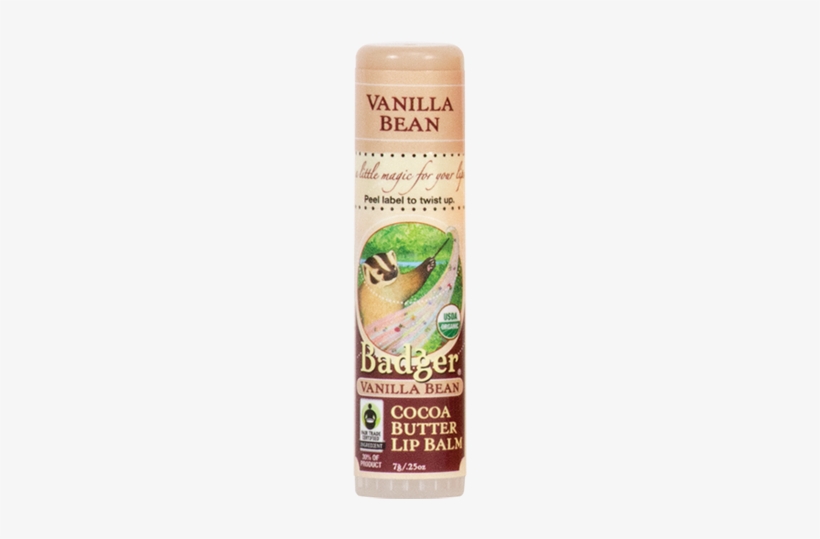 Badger Vanilla Bean Organic Cocoa Butter Lip Balm - Badger Cocoa Butter Mocha Cocoa - 5ml - Lip Balm, transparent png download