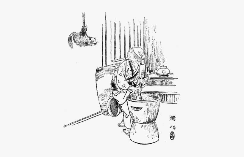 The Farmer's Wife Pounding Barley - Farmer And The Badger, transparent png download