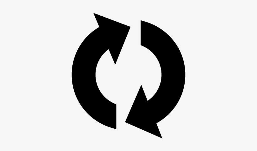 Round Arrows Vector - Arrow Going Round And Round, transparent png download