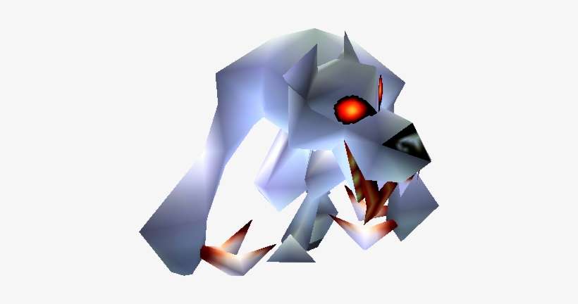 Dafuq Were They Even Thinking With This Enemy In Majora's - White Wolfos Ocarina Of Time, transparent png download