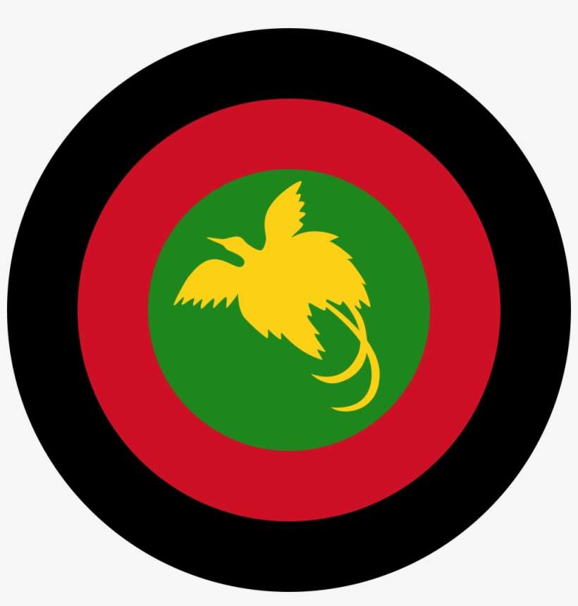 Papua New Guinea Air Force Roundel - Papua New Guinea Flag Grunge, transparent png download