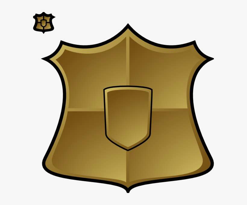 Shield Clip Art At Clker - Cartoon Images Of Shield, transparent png download