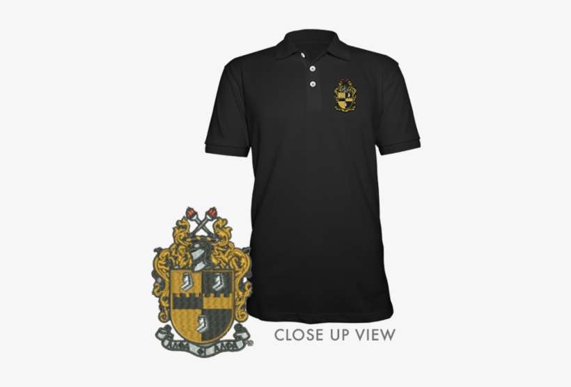 Alpha Phi Alpha Embroidered Crest Polo - Alpha Phi Alpha Crest, transparent png download