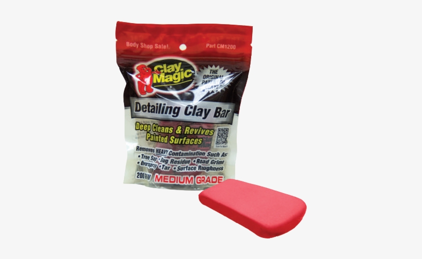 Clay Magic Detail Bar Medium Grade 200gr - Clay Magic Red Medium Grade Detailing Clay Bar, transparent png download