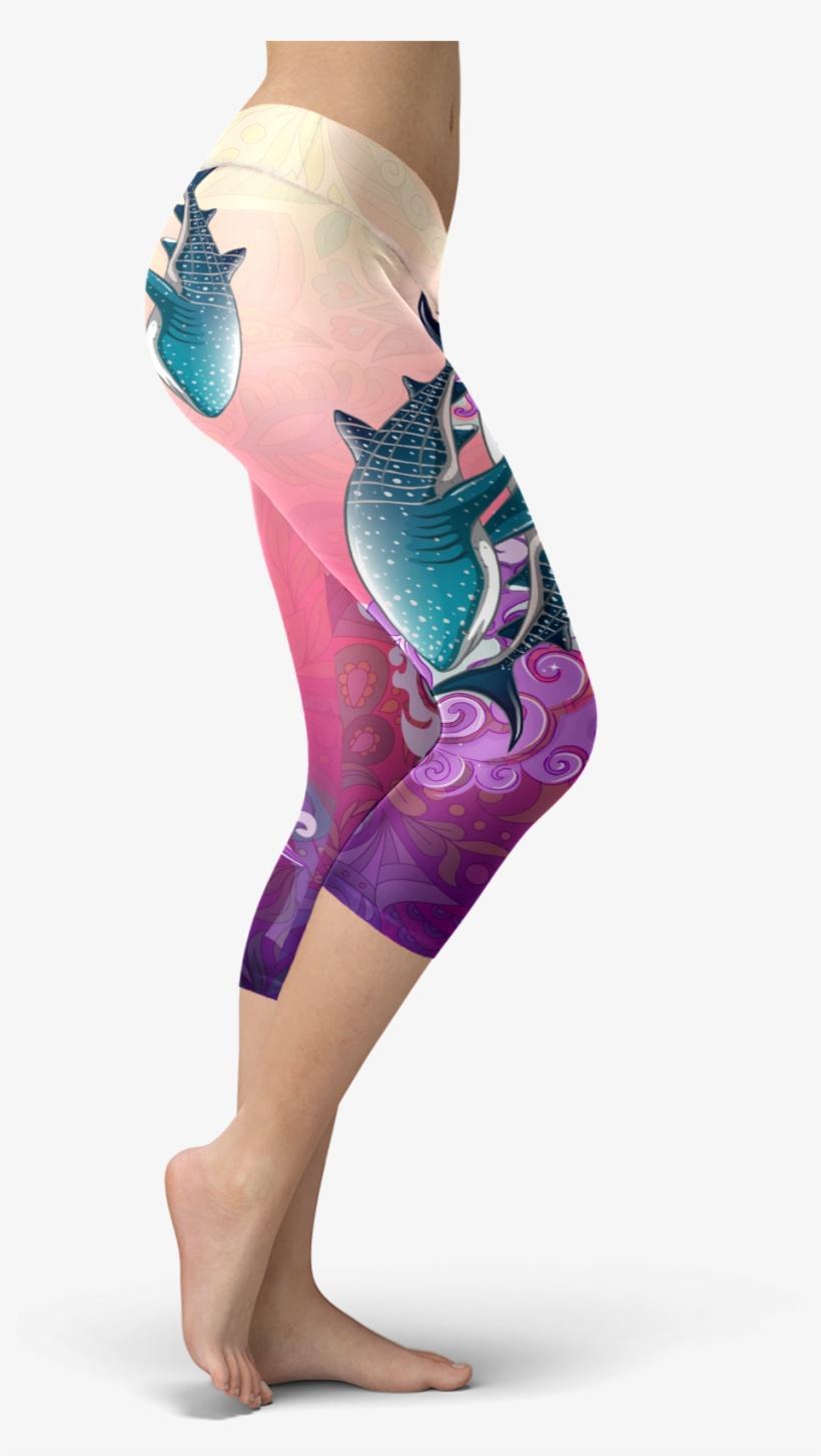 Whale Shark Wonderland Capris - Xlusion San Francisco Lovin Kisses Football Capris, transparent png download