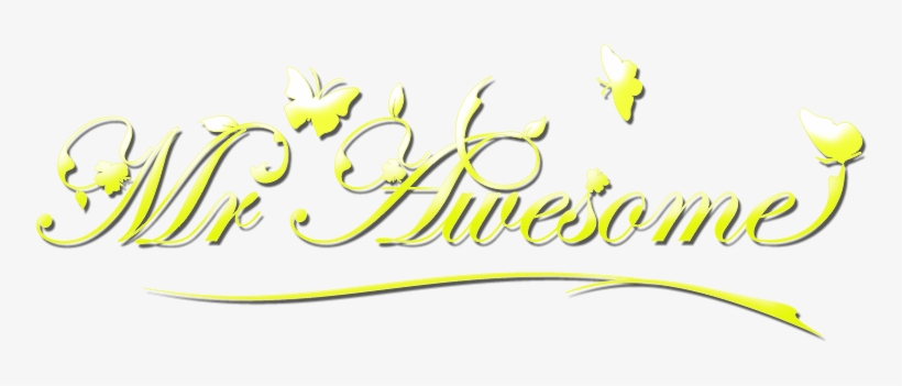 Realise The Mr Awesome In You - Calligraphy, transparent png download