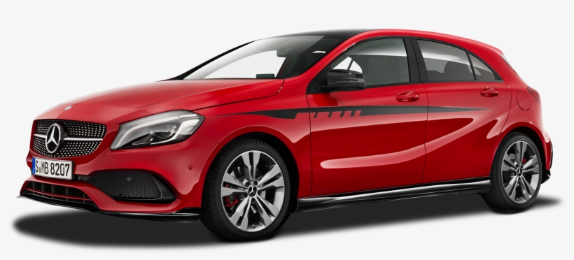 Red Mercedes Benz A250 Amg Car Png Image - Alfa Romeo Giulia Png, transparent png download