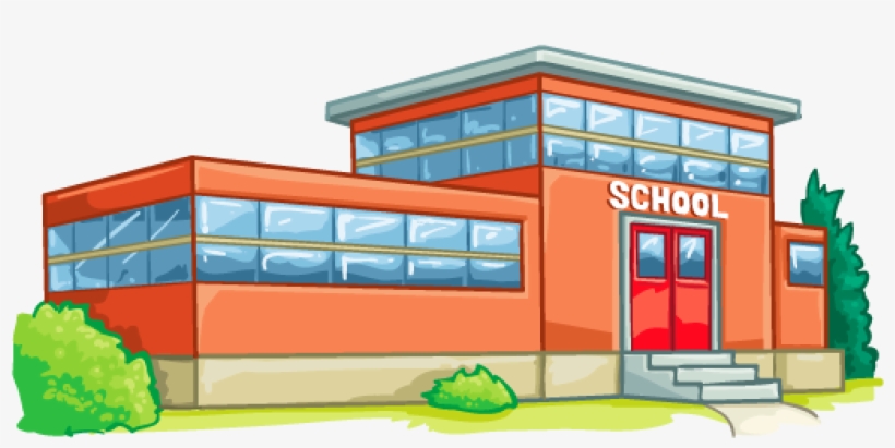 High School School District National Secondary School - School Building Clipart, transparent png download