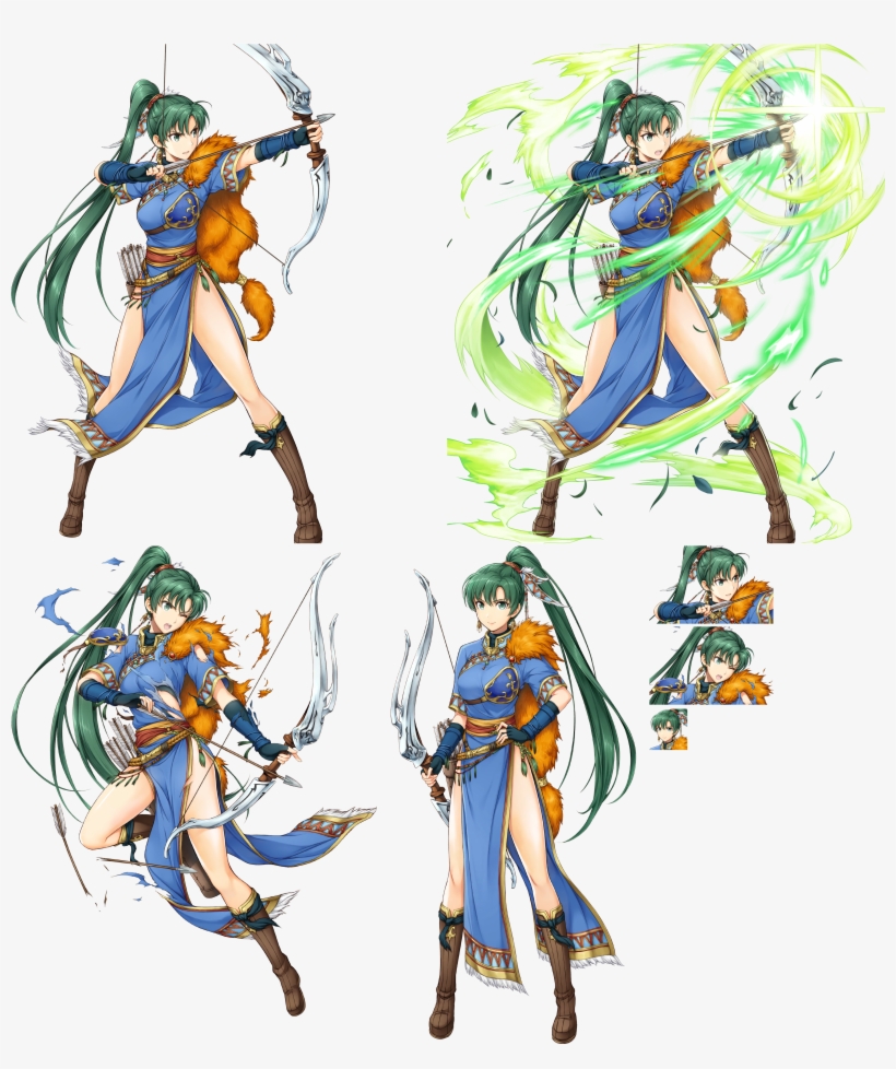Click For Full Sized Image Lyn - Fire Emblem Heroes Legendary Hero Lyn Damaged, transparent png download