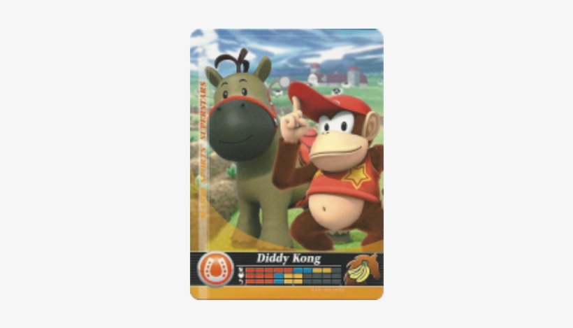 Sports Diddy Kong - Mario Sports Superstars Cards Horse Racing, transparent png download