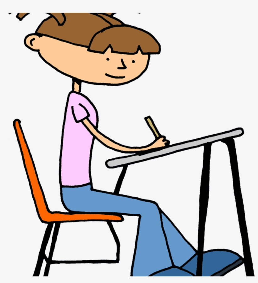 Student Working Clipart Baby Clipart Hatenylo - Student Writing Clip Art, transparent png download