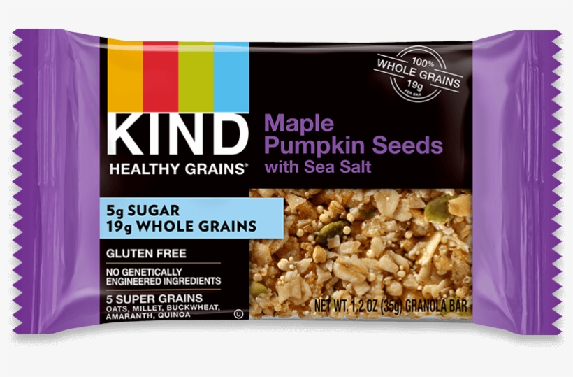 Maple Pumpkin Seeds With Sea Salt - Kind Healthy Grains Granola Bar Dark Chocolate Chunk, transparent png download