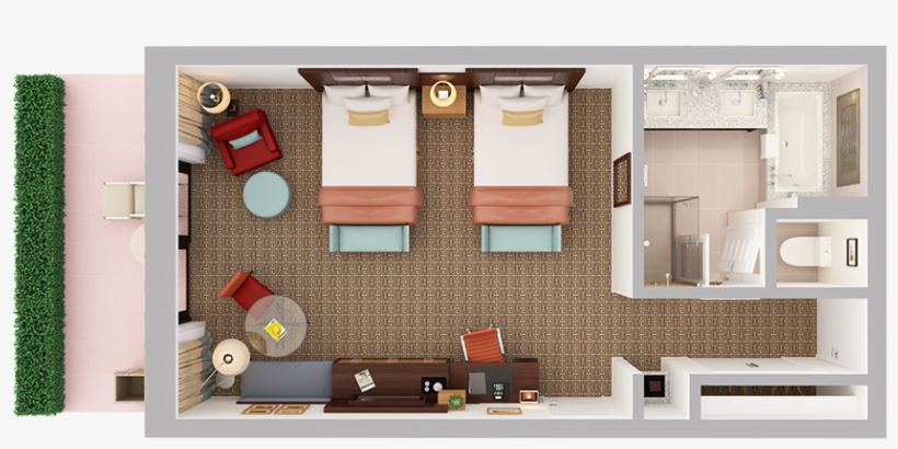 Top Down Bed Drawing, transparent png download