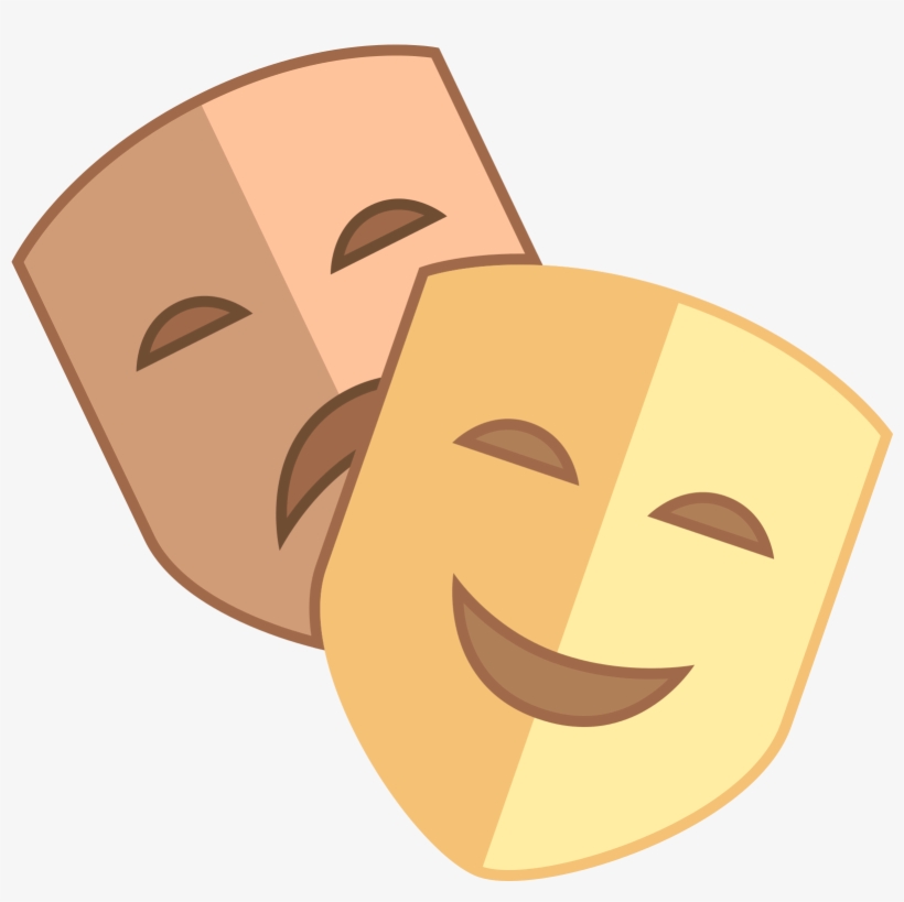 Theatre Clipart Mask Icon - Theatre Mask Icon, transparent png download