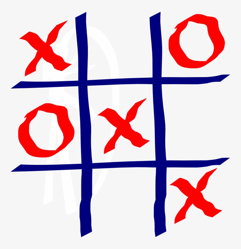 Best 5 Of Tic Tac Toe Math - Cartoon Tic Tac Toe, transparent png download