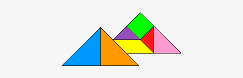Tangram Egyptian Pyramids - Tangram Pyramid, transparent png download