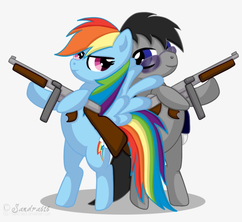 Sandra626, Commission, Earth Pony, Gun, Oc, Oc - Crossfire My Little Pony, transparent png download