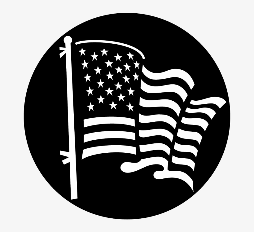 American Flag - Apollo American Flag Steel Gobo, transparent png download