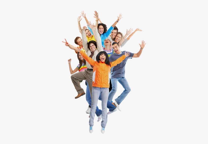 Happy People Jumping Png - 成功,從改變想法開始, transparent png download