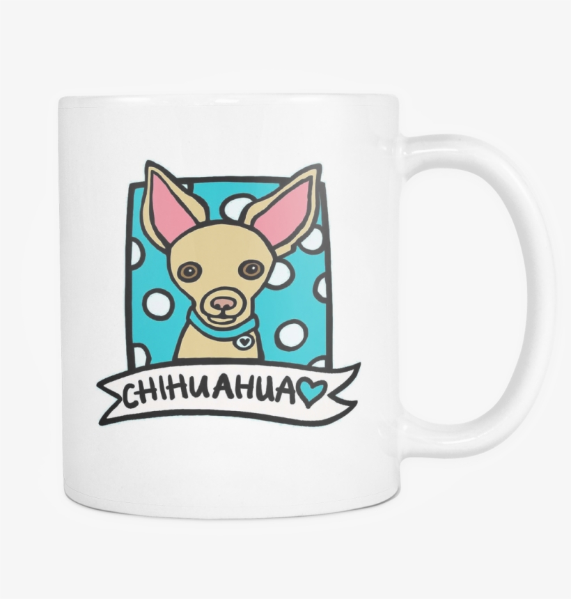 Cartoon Chihuahua Coffee Mug - Coffee Cup, transparent png download
