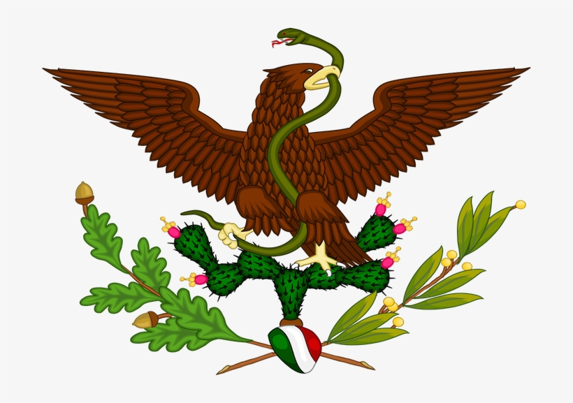 Bandera De Mexico Juarista - Escudo Nacional Mexicano 1823, transparent png download