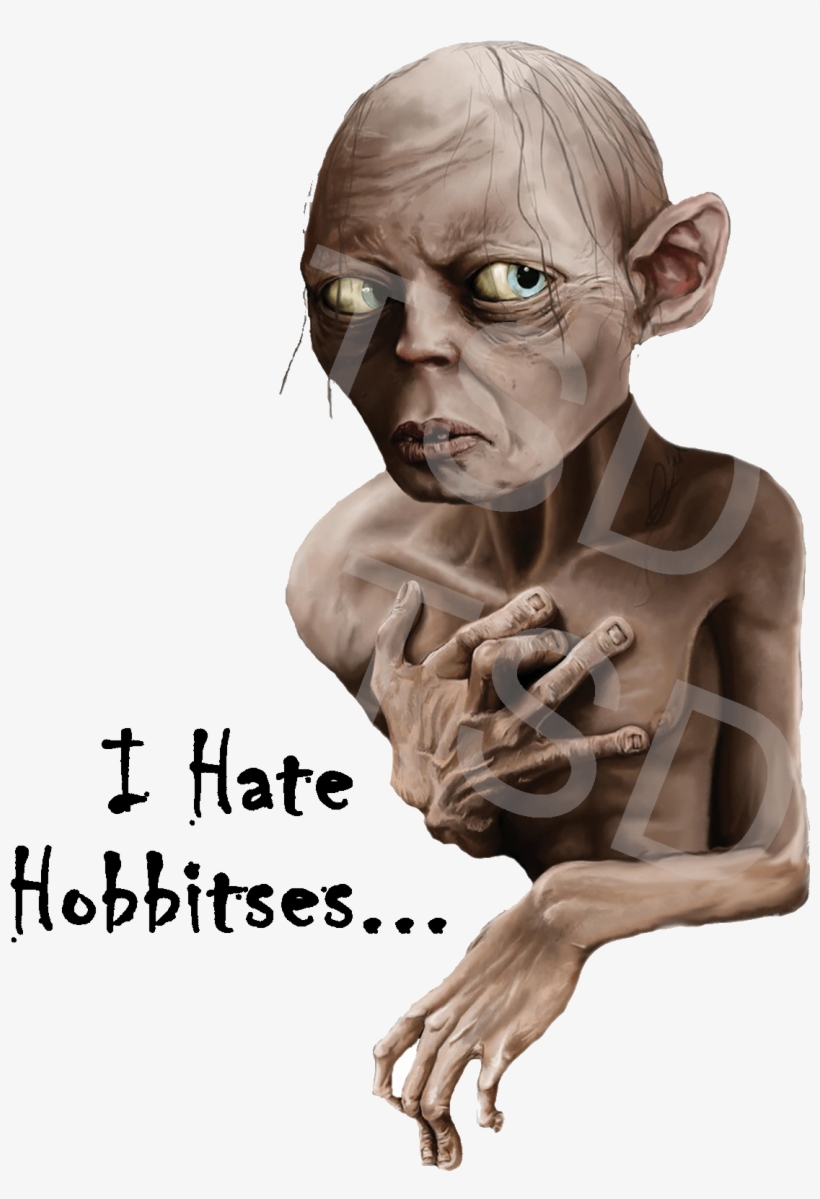 The Hobbit's Gollum, T-shirt Design - Gollum, transparent png download