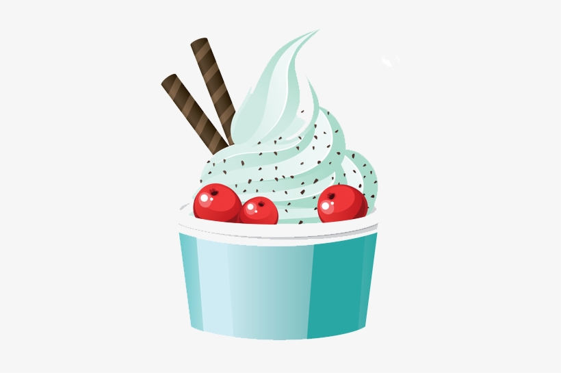 Banner Royalty Free Download Alpine Chill Says Thank - Frozen Yogurt Illustration Png, transparent png download