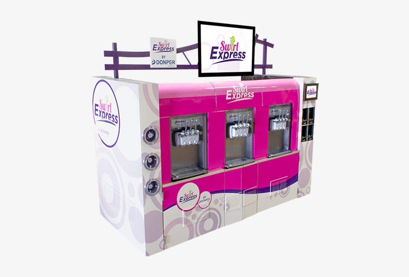 Frozen Yogurt Kiosk - Frozen Yogurt Kiosk Machines, transparent png download